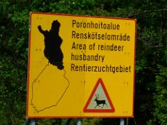 Hinweis auf Rentierzucht