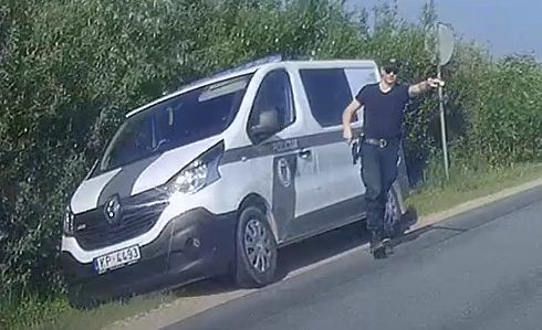 Polizeikontrolle in Estland
