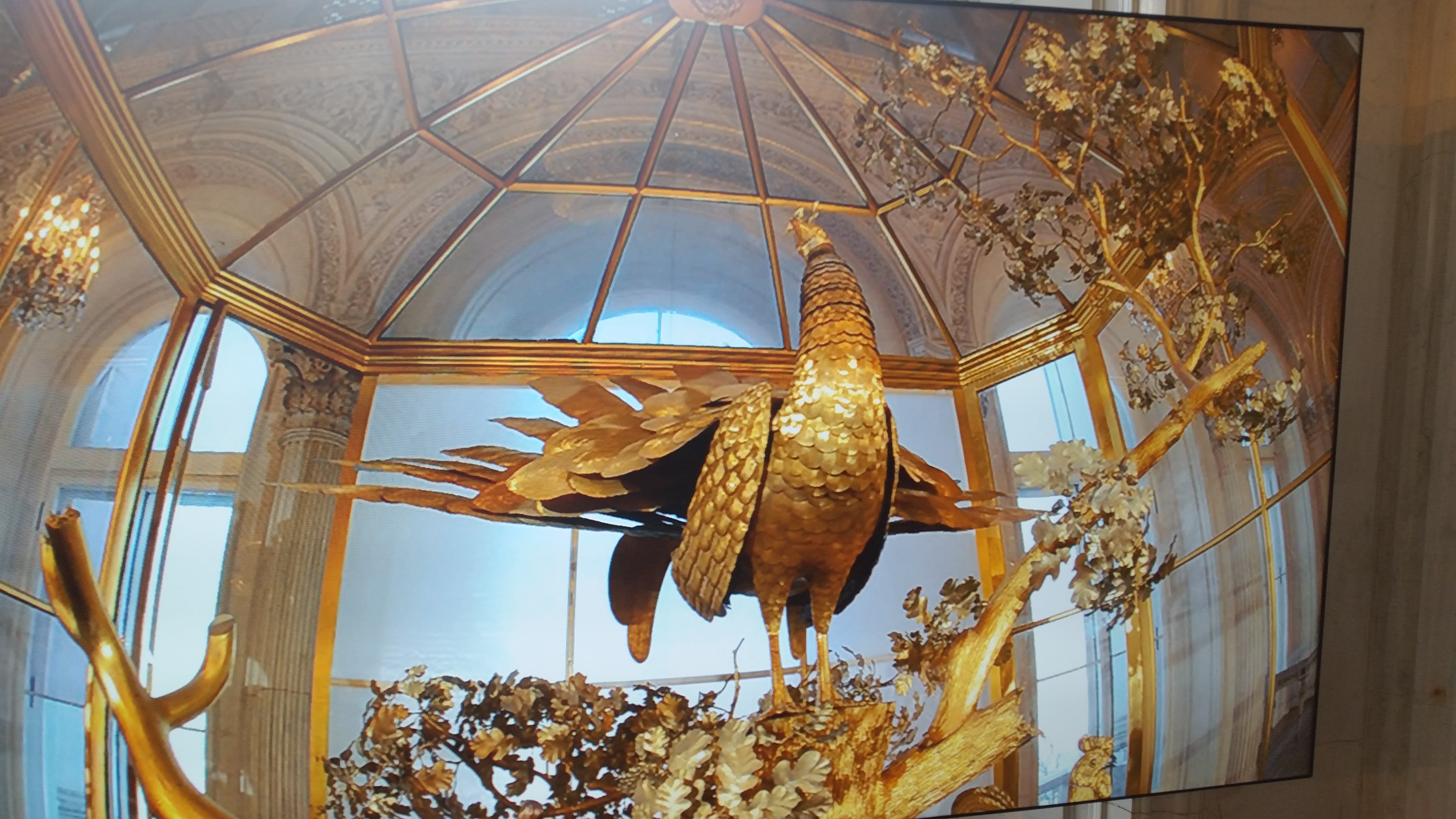 Pfauenuhr im winterpalast