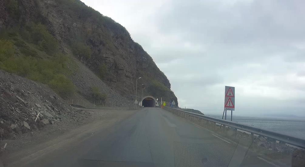 Porsanger-Fjord mit Tunnel