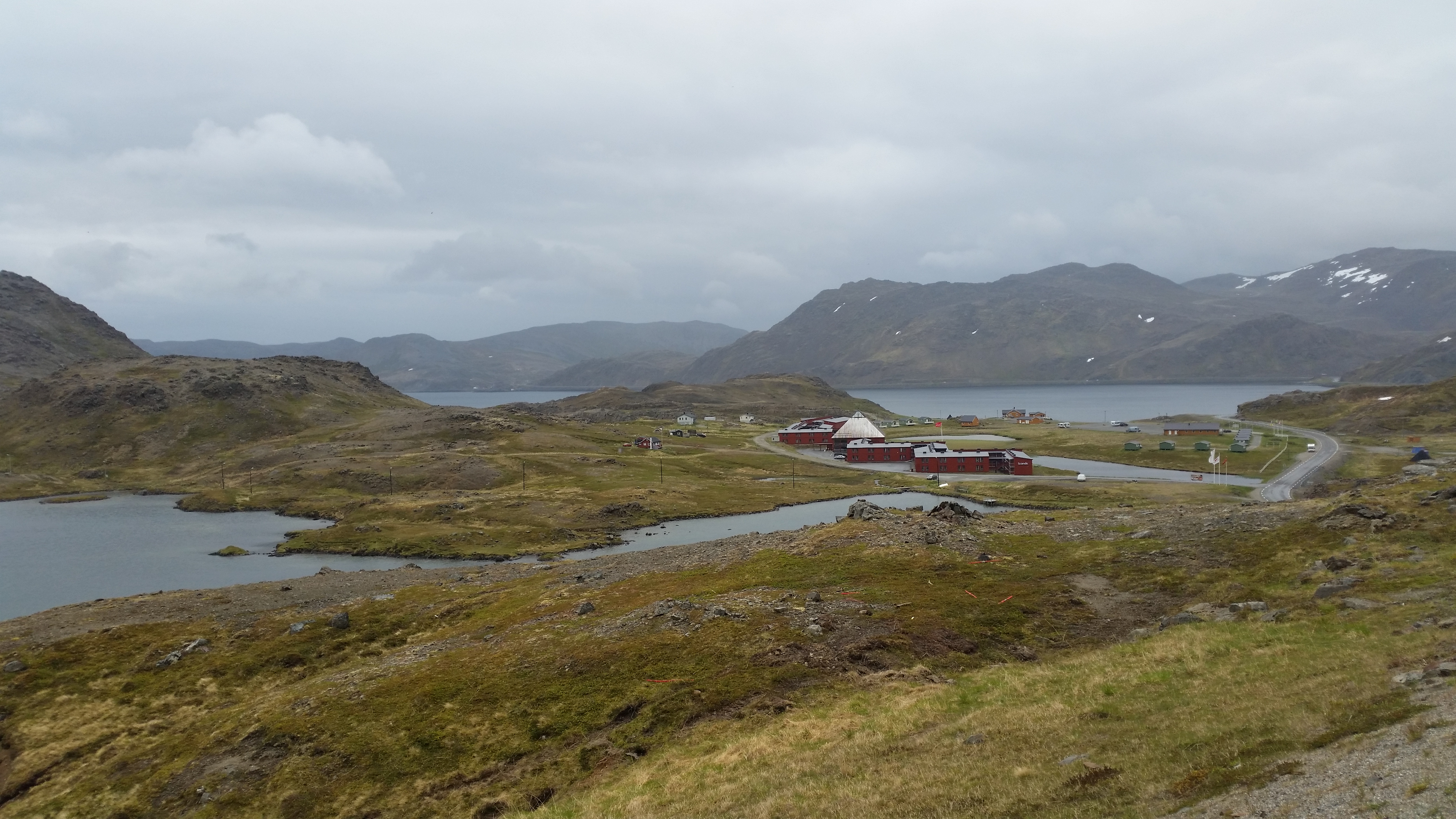 Nordland mit Radfahrerin