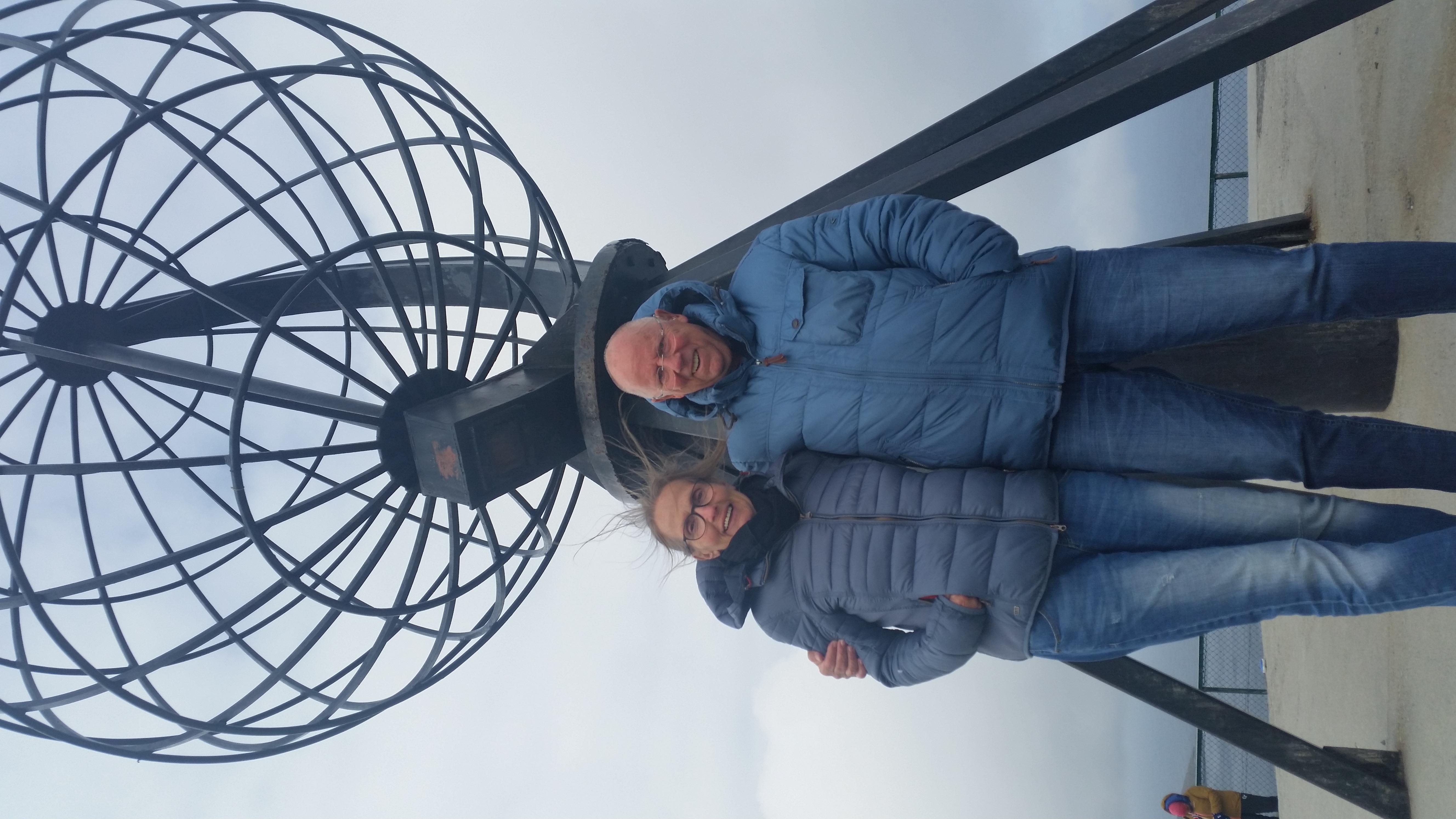 Weltkugel am Nordkap