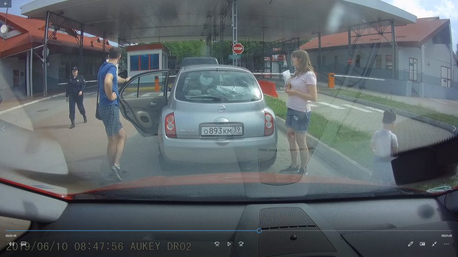 Russ. Grenzkontrolle Nehrung